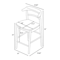 Kaysville Curved Back Wood Counter Height Barstool - Threshold™ Designed With Studio McGee 15 Kaysville Curved Back Wood Counter Height Barstool - Threshold™ Designed With Studio McGee -Living Space Shop GUEST fd10f3f7 c840 492c 99c3 22fe1ea36f2d