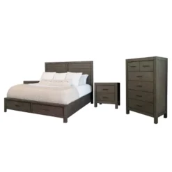 4pc Alix Bedroom Set Gray - Abbyson Living -Living Space Shop GUEST fdb2c8eb 8463 450d b21d 81ab2d169d3f