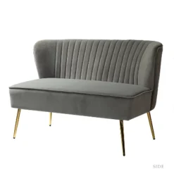 Velvet Nicolas Loveseat Sofa | Karat Home 34 Velvet Nicolas Loveseat Sofa | Karat Home -Living Space Shop GUEST fe91bd37 97c9 40ee aa57 60cab1150fd2