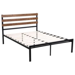 Costway Twin Size Metal Platform Bed Frame Mattress Foundation Wooden Headboard 19 Costway Twin Size Metal Platform Bed Frame Mattress Foundation Wooden Headboard -Living Space Shop GUEST ff85fd01 912f 44aa 93a4 0f656bc25b09