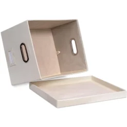 BirdRock Home 1-Pack Collapsible File Storage Organizer With Lid - Cream -Living Space Shop GUEST ff976d27 2bcc 4f92 9f8e 0dfd3a74330c