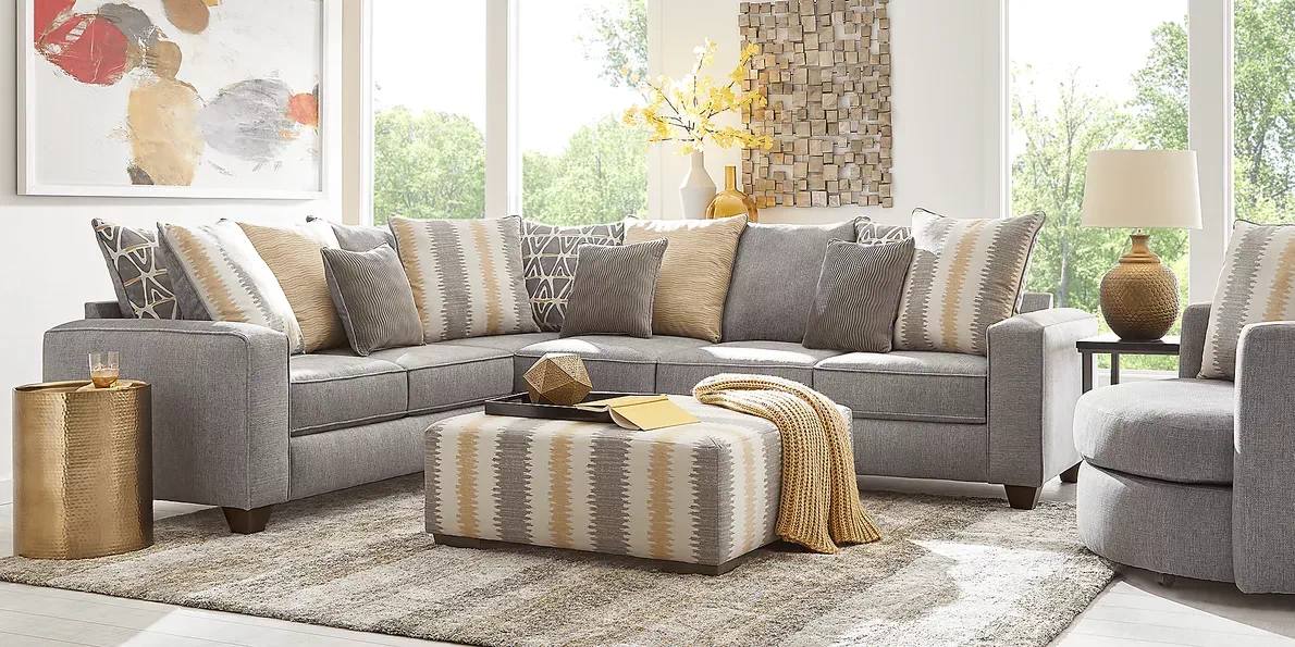 Front Page -Living Space Shop robson street dark gray 6 pc living room 1341655P image room